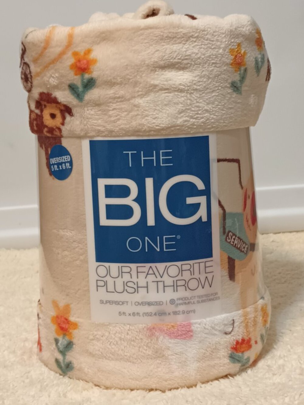 NWT ~ The Big One- "Love Fur All" Service Dog Blanket, Measures:  5 ft. x 6 ft. - Picture 9 of 9